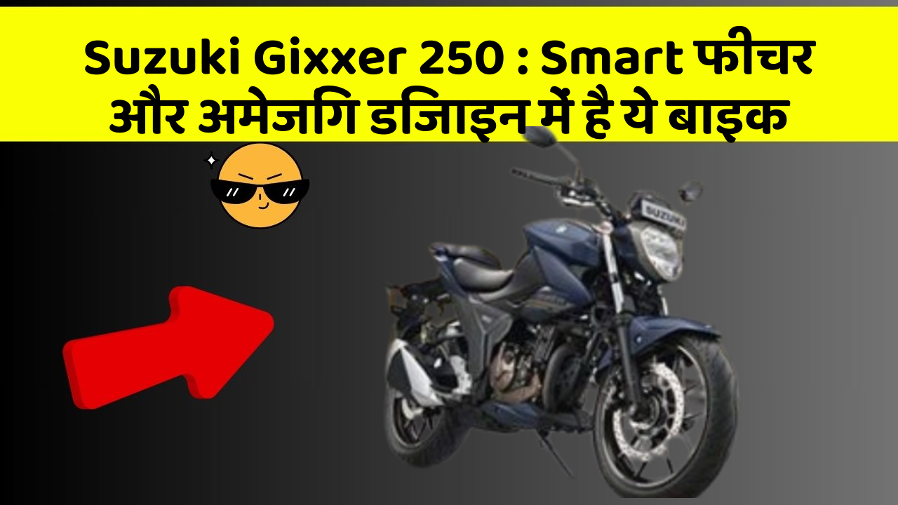 Suzuki Gixxer 250: Smart फीचर और अमेजिंग डिजाइन में है ये बाइक